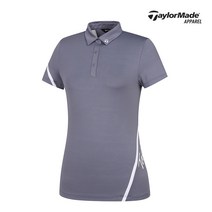 여성 라인 배색 카라 반팔 티셔츠 TWTYL6141-192