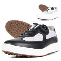 남성 스파이크리스 가죽 수제 골프화 NQ108