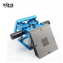 저렴한 조정 가능한 범용 BGA 스텐실 키트 주석 심기 플랫폼 10Pcs 90mm 템플릿, 한개옵션0