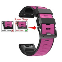 Garmin Descent G1 Solar Mk1 Mk2 Mk2i 시계대 스포츠 2 색 실리콘 방수 손목대 가민 Quick Fit 22mm 26mm 스트랩, Quick Fit 26mm, #11