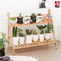 JS리빙 원목 화분진열대 베란다 화분정리대 70*31*56 우드 파코 2단 틈새 낮은 선반 다용도 [모델명: PACO_0083H61], 파코 우드 화분대