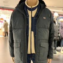 [ L E V I S ] { 리바이스 무료배송!! } 남성 여성 공용 스포츠 로고 패치 디자인 프리미엄 라인 오버핏 다운 점퍼 100%덕 다운 패딩 숏 하비 다운 (L28254)