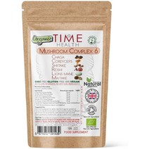 영국산 버섯 블렌드 6종 표고버섯 차가버섯 영지 동충하초 균사체 추출물 120캡슐, 상품선택