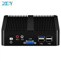 XCY-팬리스 미니 PC 인텔 셀러론 J1900 쿼드코어 2.0GHz 2x RS232 LAN 윈도우 리눅스 임베디드 IoT 산업용, Intel Celeron J1800, 03 4G RAM 64G SSD WiFi