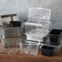 PC 스텐 바트 밧드 타공 받드 물받이 뚜껑 업소용 식당 반찬통 냉장고정리, PC 밧드 구성, 1/2 사이즈, 슬라이드돔커버