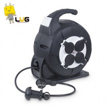 캠핑 야외 전기 끌어오기 멀티탭 릴탭 원코드 러그박스 오토릴 자동릴 (캡형) 20M (블랙), 단품, 단품