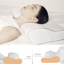 (재입고)코골이방지베개 목주름 코골이 옆으로자는 베개, 화이트