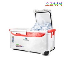 인터맥스 아이스박스 35L 48L 광어 우럭 대구 갈치 보냉력 배수구멍 바퀴달린 낚시용 아이스 쿨러 오감낚시, 아이스박스(35L), 1개