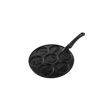 Nordic Ware 노르딕 웨어 어텀 리브즈 팬케익 팬 블랙, Autumn Leaves Pancake, 1개