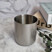 캔들용기 - 스텐 라운드 360ml 실버 diy 소이캔들 만들기 재료 공병