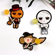 [50p]미뇽 할로윈 막대사탕 포장 페이퍼 어린이집 선물 봉투 세트, F. 할로윈유령들(약 50EA)