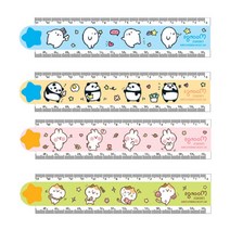 캐릭터 잣대 15센치자 30센티 접이자 밑줄 재단자 초등 15센티 접히는 겹자 모양자 접이식 플라스틱 문구 학생 접는 직자 컷팅 커팅