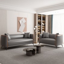 소파 미니 심플한 휴게실 홈 더블 거실 소파, 148cm [베개 3개], 앰버오렌지[스펀지]