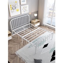 북유럽 철제 침대 강철 1인 2인용 기숙사 숙소 선반 diy 조립형 프레임, 1200mm*1900mm 옵션1