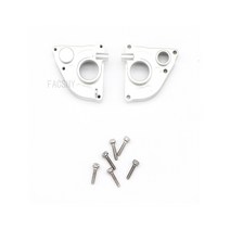 RC기어박스 모터 양축모터금속 완전한 기어 박스 변속기 세트 1/24 축 SCX24 AXI90081 C10 RC 크롤러 자동, 07 Gearbox Cover Silver