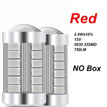 자동차전조등 2x 1157 bay15d p215w led 1156 ba15s p21w py21w bau15s 7440 7443 3157 자동차 테일 전구 브레이크 조명 호환, 빨간색, t20 7443 w21-5w