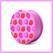 충전 그라인더 날 사포 63MM 핑크 나비 패턴 그라인더 ABS 플라스틱 크러셔 3 레이어 핸드 스파이스 드롭, 09 63mm