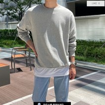 클라쓰업 / 커스텀 오버 남자 무지맨투맨 - 13color