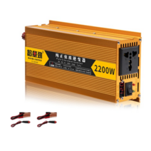 한국형 60hz 순수정현파 차량용 인버터 12V 24V 차박 캠핑 자동차 컨버터 220V, 순수정현파 2200W, 1개