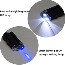 광학현미경 미니 휴대용 현미경 200X240X LED 조명 포함 UV 램프 루페 줌 돋보기 광각 보석