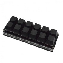 매크로 키보드 기계식 Numpad 12 키 Hotswap Rgb 지원 스위치 게임용 표준 기능 C V6c1, 협력사, 블랙