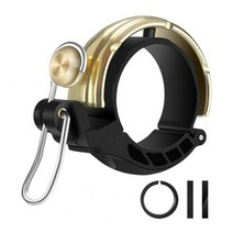 자전거벨WEST BIKING Bicycle Bell Waterproof Loud Voice Safety Alarming Copper MTB Horn Vintage Bike, 01 Golden