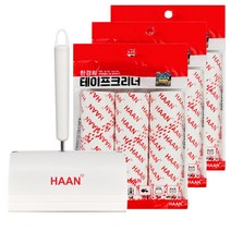 한경희 생활과학 초강력 테이프클리너 먼지 제거 돌돌이 롤러+리필10개 (38mm 타사호환), 리필3개