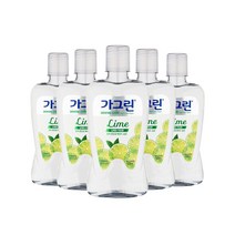 가그린 구강청결제 라임 입냄새제거제 750ml ×5개, 상쾌한 라임 750ml ×5개
