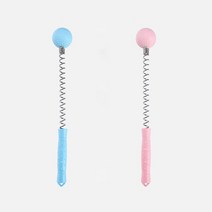 서후네 [1+1] 팡팡 두들기는 골프공 스프링 셀프 안마봉, 핑크, 2개