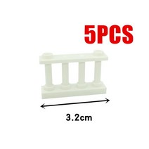 레고 호환 블록 베이스 플레이트 클래식 도시 도로 거리 교통 조명 기본 빌딩 미니 모델 신호 램프 MOC 장난감, [04] 5brown-fence