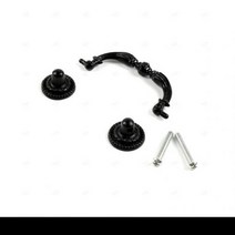 woojoo 레트로 앤틱 서랍 핸들 서랍손잡이 블랙 94mm, 단품