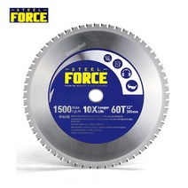 스틸포스 금속절단기용 12인치 60T 금속날 써멧날, 1개