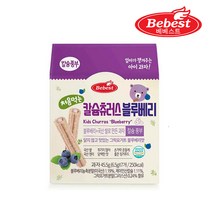 베베스트 처음먹는 칼슘 츄러스 45.5g, 1개, 블루베리