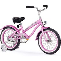 Firmstrong 보조 바퀴가 달린 확고한 소녀용 벨라 자전거, Pink