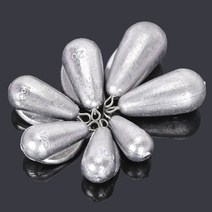 해루질 물방울 모양 낚시 무게 100g/125g/150g/200g/250g/300g/400g/500g 바다 보트 액세서리, 06 300g