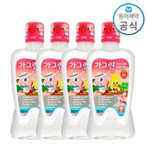 3+1 동아제약 가그린 어린이 380ml 사과 딸기 풍선껌 가그린 키즈 가글 충치예방_딸기맛, 딸기맛(3+1)