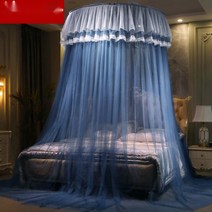 캐노피 공주침대 침대모기장, 1.8x2.2m 침대, 참밤[빅서클]제이드컬러