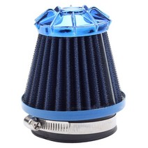 50cc300cc 오토바이 스쿠터 오프로드 먼지 핏 자전거 카트 터보 차가운 공기 흡입 메쉬 필터 흐름 호흡, 02 Blue