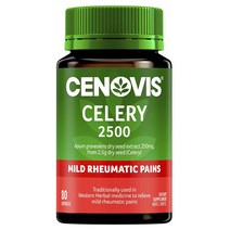 호주 약국 판매 통 요산 풍 강하 제거 배출 영양제 Cenovis Celery 2500 80 Capsules, 1병, 80캡슐