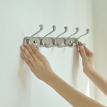 플로키 스테인레스 다용도 후크, 블랙, 1개