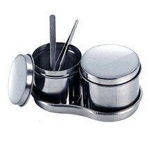 CMCOSMETIC 스테인레스 반영구 위생저 반달 & 원형, 반달형, 대, 1개