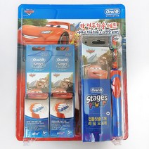 ORAL-B 오랄비 아동전동칫솔세트 (리필모4개포함) 어린이 칫솔, 1개, 카