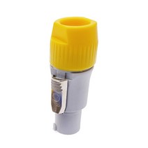 무대 조명 led PowerCon 커넥터 NAC3FCA 20A 케이블 Speak-ON 250V Powercon 3 pin Speaker powercon male plug, 10 yellow-Gray body