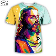 예수님 그리스도 PLstar Cosmos Christian olic Jesus R Streetwear 3DPrint Summer Casual Funny T-shirts, 03 T-shirts_03 M