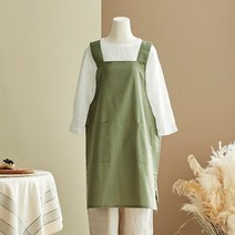 모던하우스 충장 순면 방수 옆트임 원피스 앞치마 카키_EM0522025