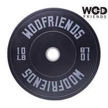 [와드프렌즈] 그레이 컬러 엣지 올림픽 범퍼 플레이트 10LB (2PCS), 상세 설명 참조