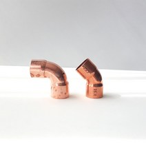 동엘보 20A ~ 32A 동관이음쇠 동부속 동파이프이음쇠, 45도, 32A(34.92mm), 1개