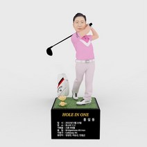 3D피규어 남자 골프피규어 반팔피니쉬 홀인원 이글 싱글 트로피 기념패 몬스터3D TM1903, 골프트로피 21cm