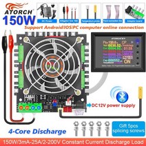 인산철 파워 뱅크 대용량 캠핑용 배터리 dl24m-h 2-200v 600w 3ma-40a 전자 부하 전압 표시기 전원 은행 배터리 테스터 18650 팩 용량 모니터 검사기 도구, 협력사, 2-200V 150W 25A