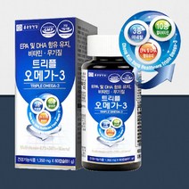 종근당 트리플 오메가- 3 60캡슐 2개월분 EPA DHA 비타민 미네랄 비타민 나이아신 셀렌 아연 엽산 철 함유, 180정 6개월